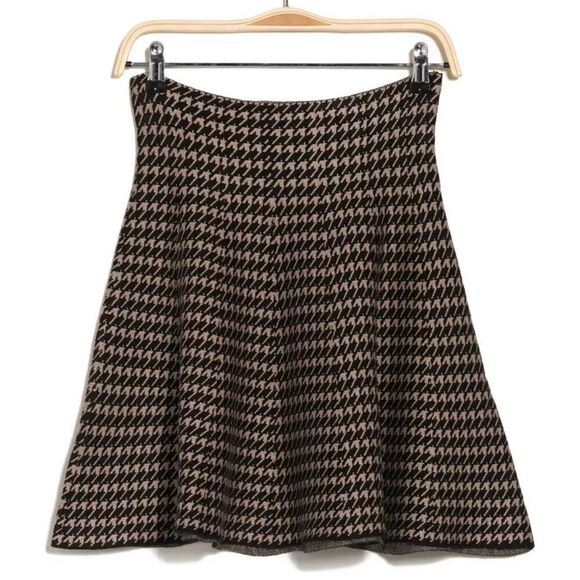 Max Studio Mini skirt houndstooth pattern size S 70s vintage vibe - Picture 3 of 9
